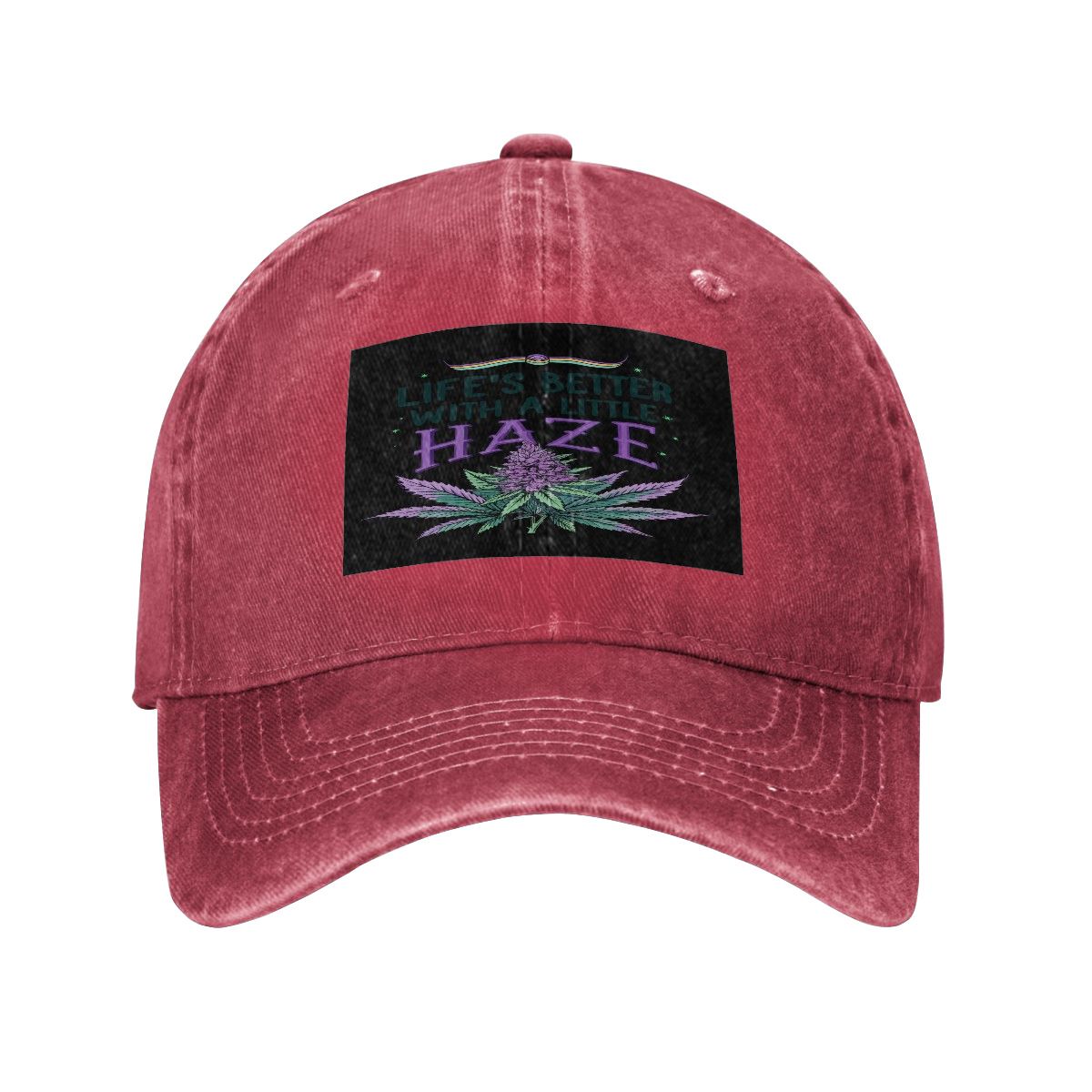 Purple Haze Washed Denim Baseball Cap