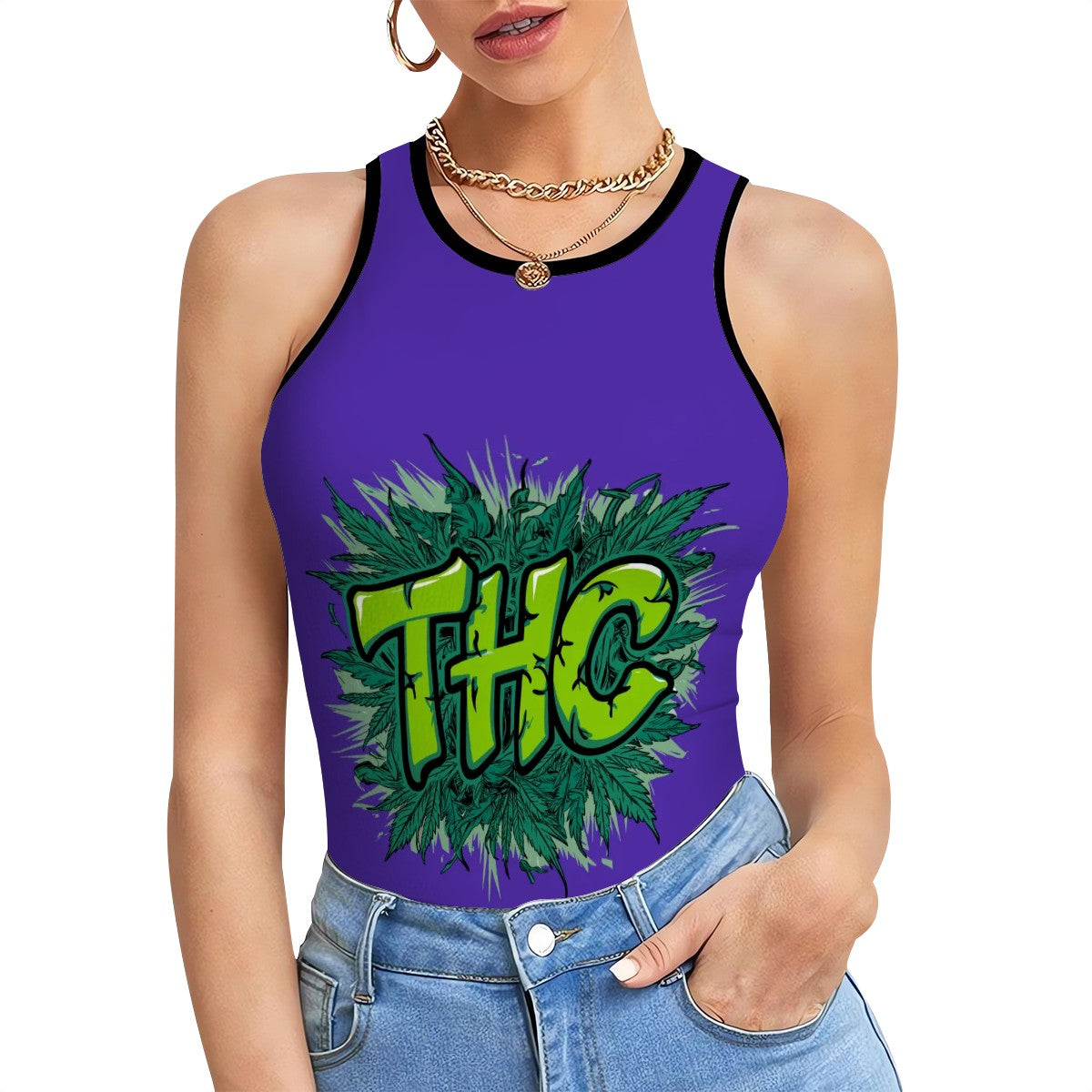 Purple THC Woman Tee