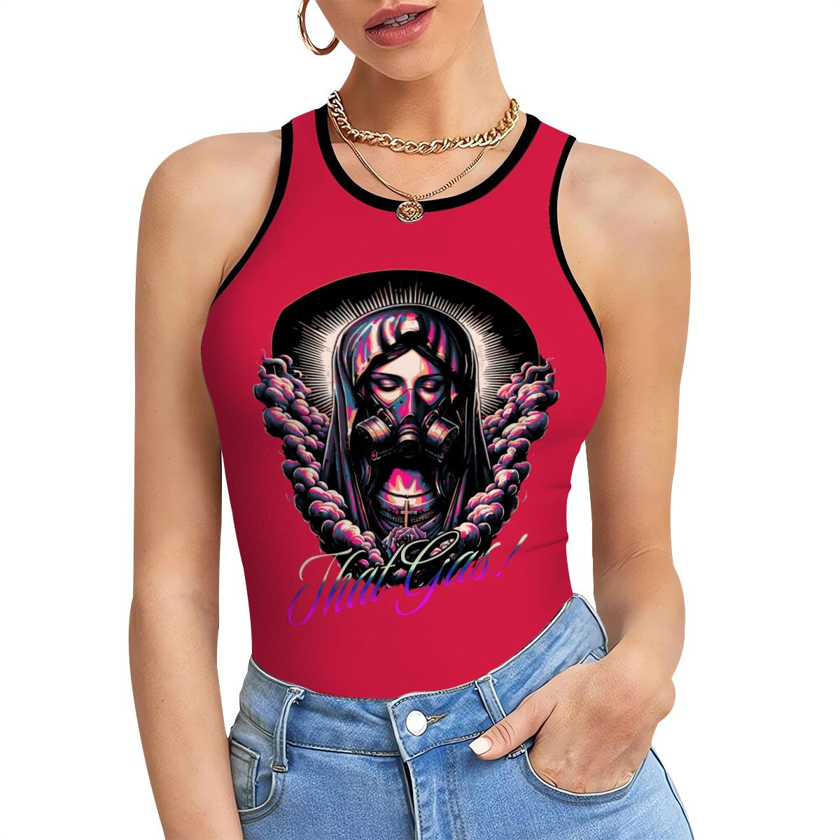 Woman Pink That Gas Tee