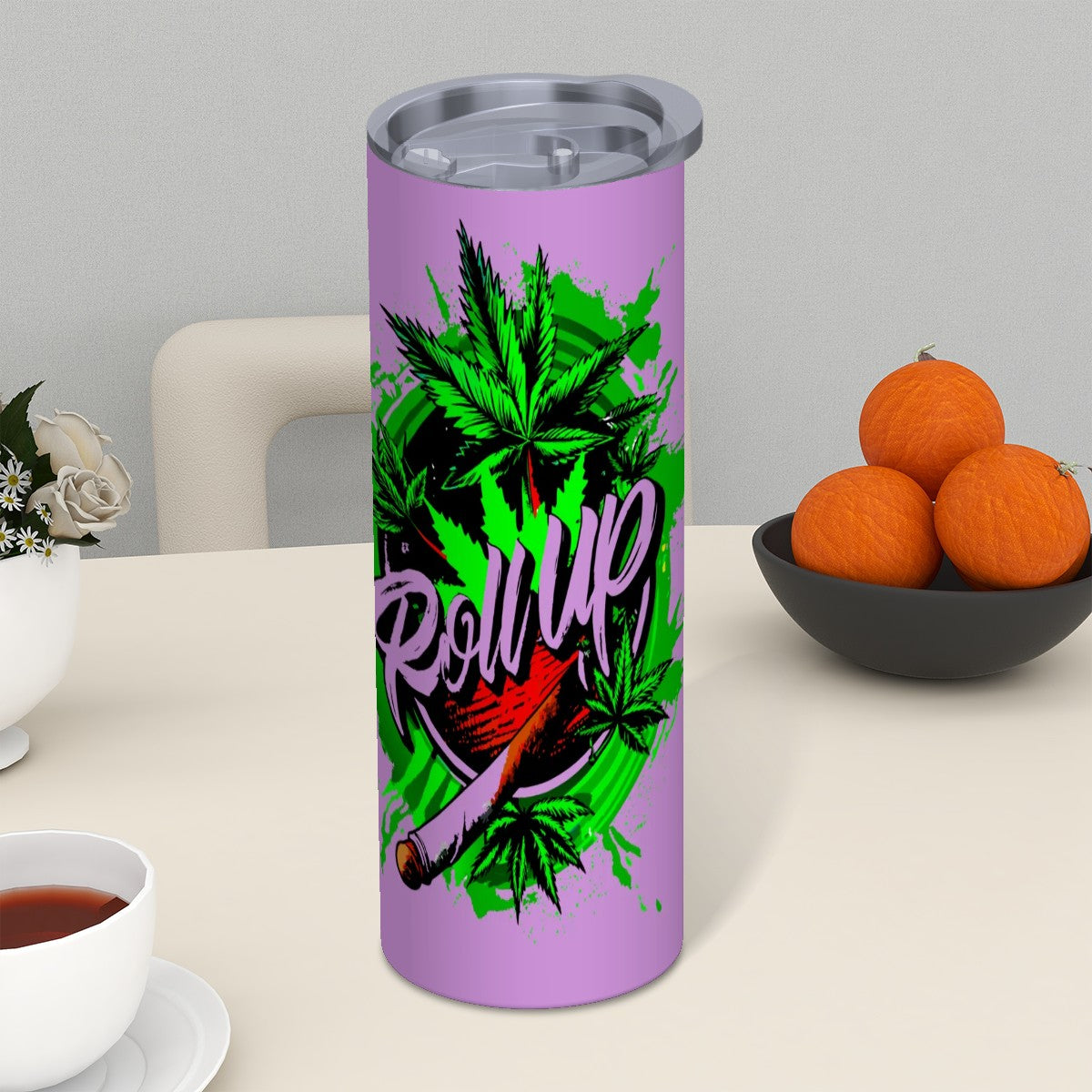 Purple roll up Tumbler
