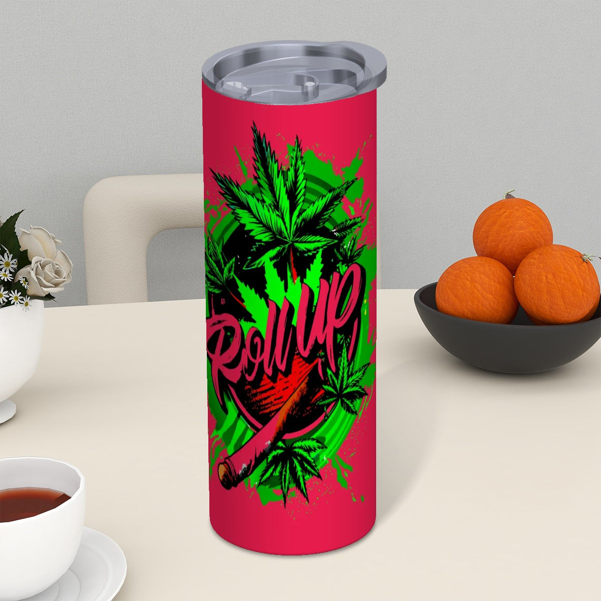 Red Roll Up Tumbler