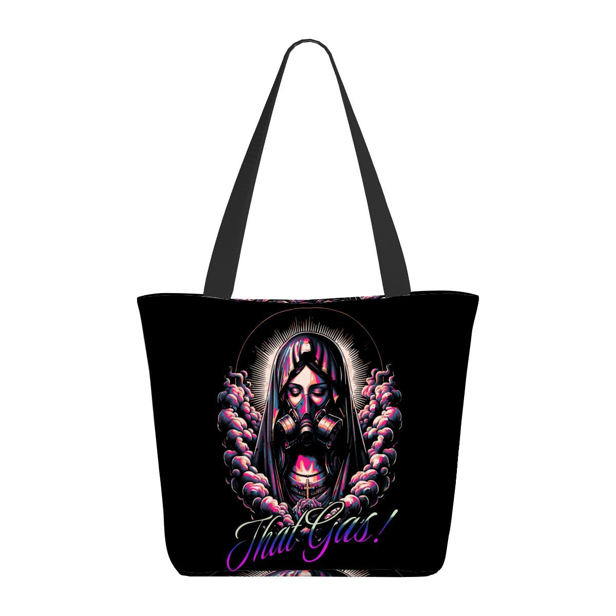 Black That's Gas Women Shopping Bags
