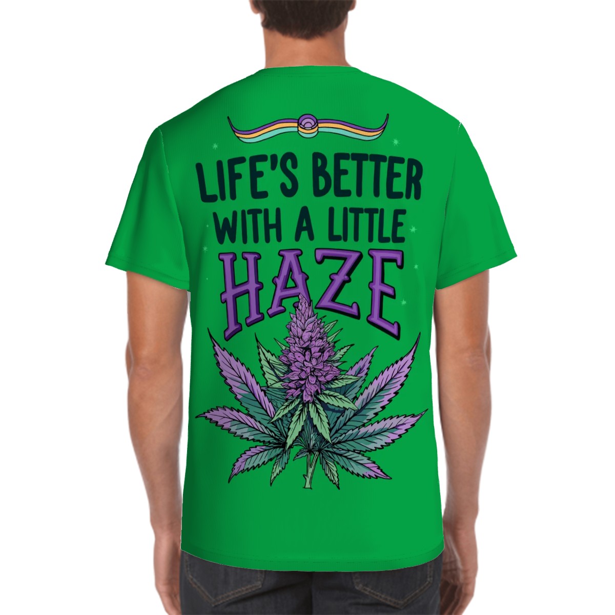 Men's Short Sleeve T Shirt Live Better Green