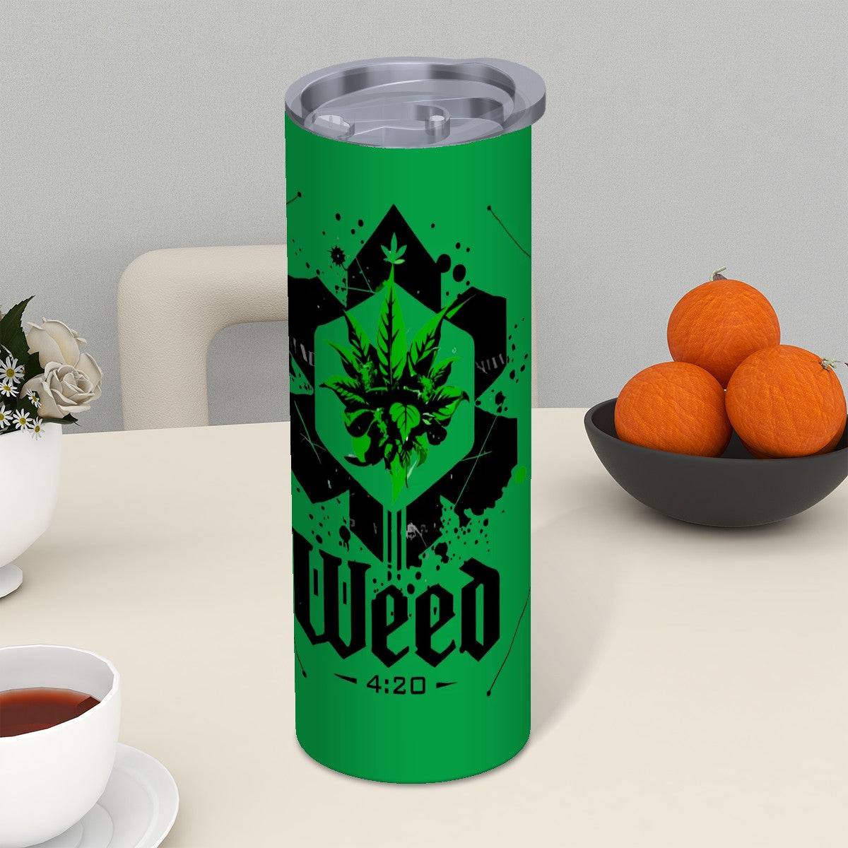 Green Weed Tumbler