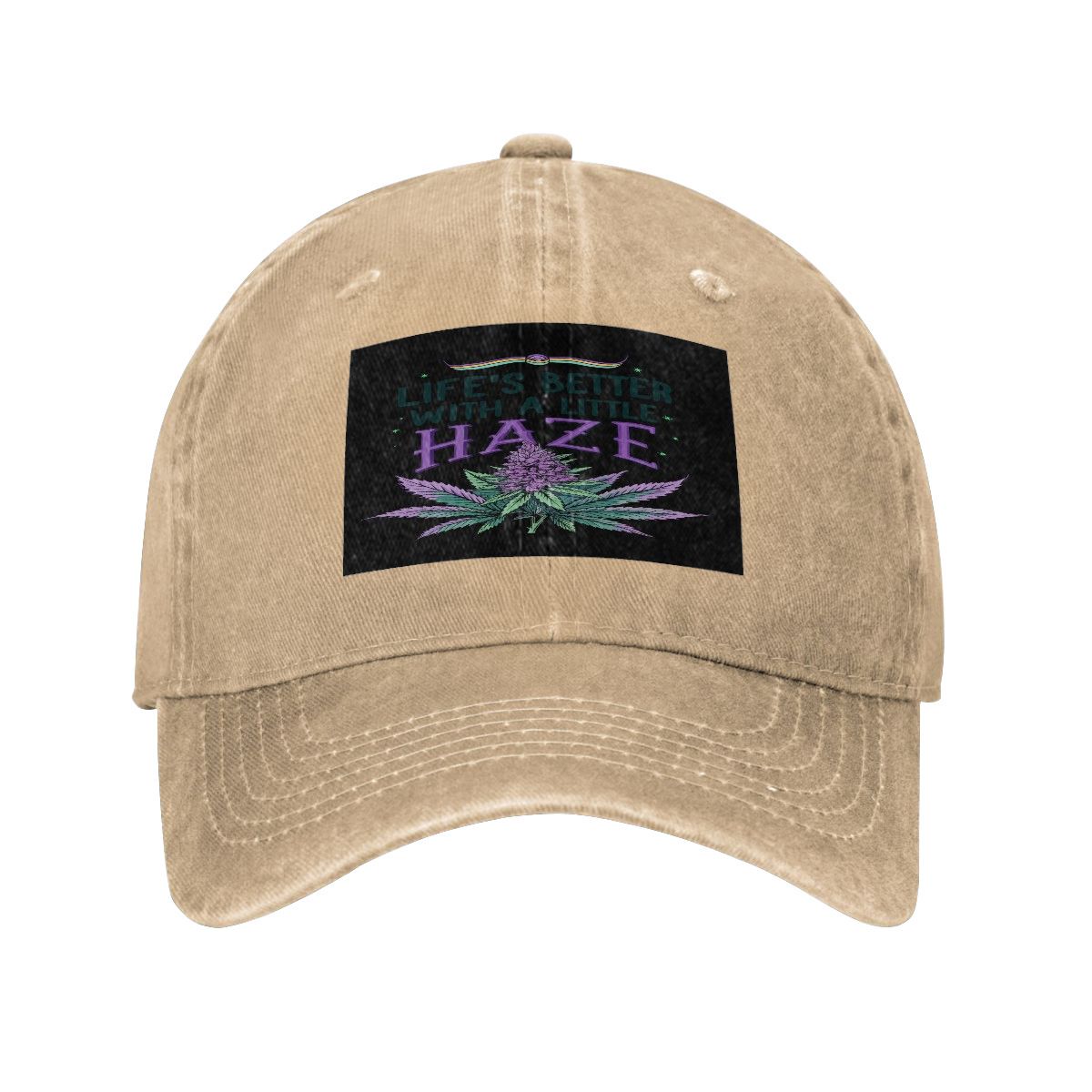 Purple Haze Washed Denim Baseball Cap