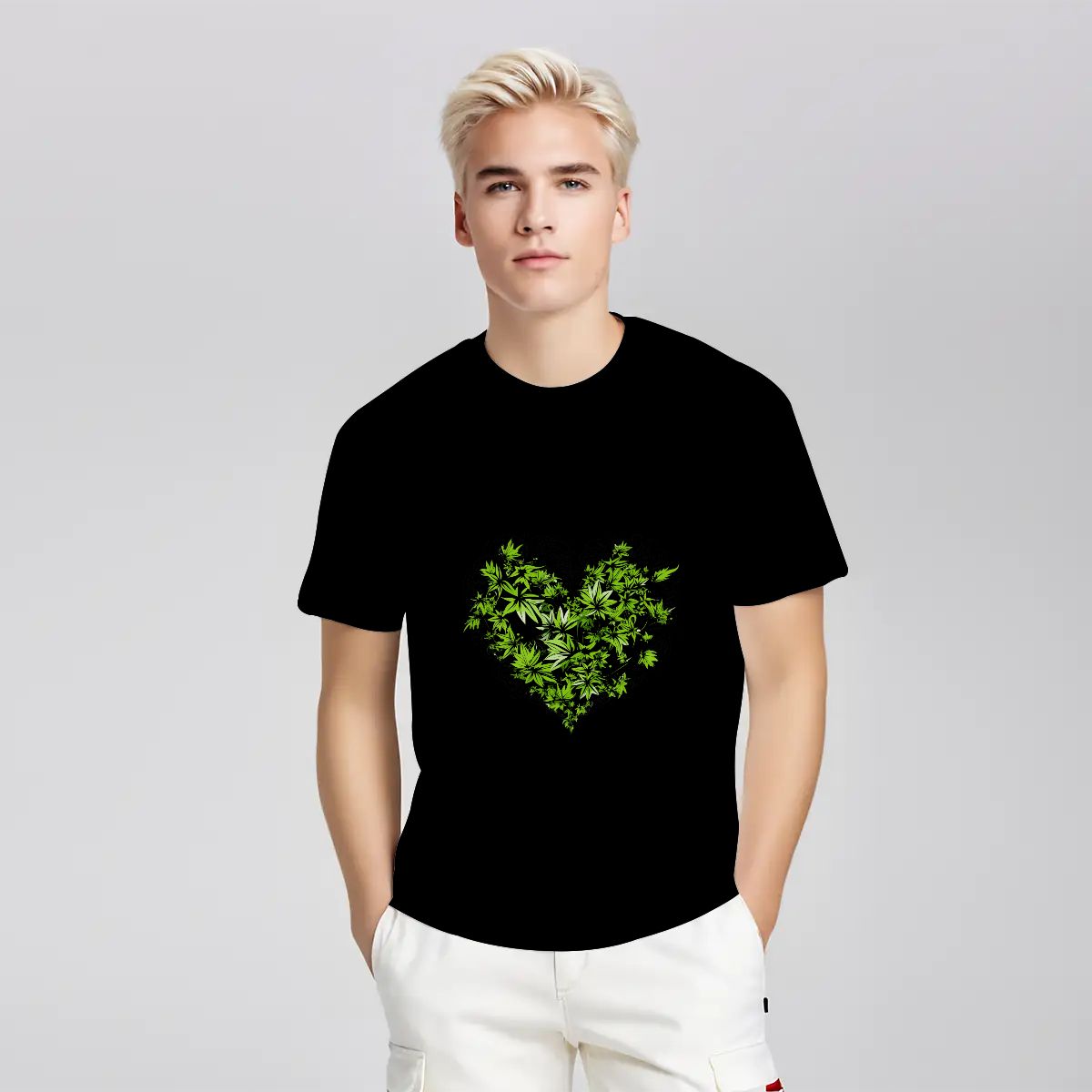 White Heart Men's Tee