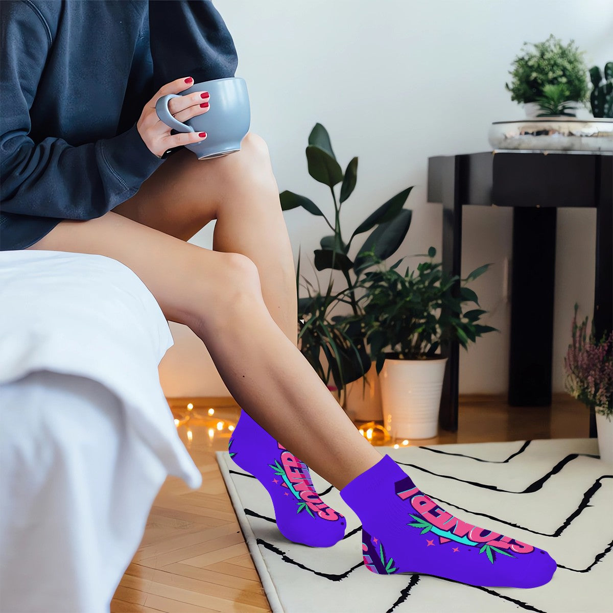 Stoner Ankle Socks purple