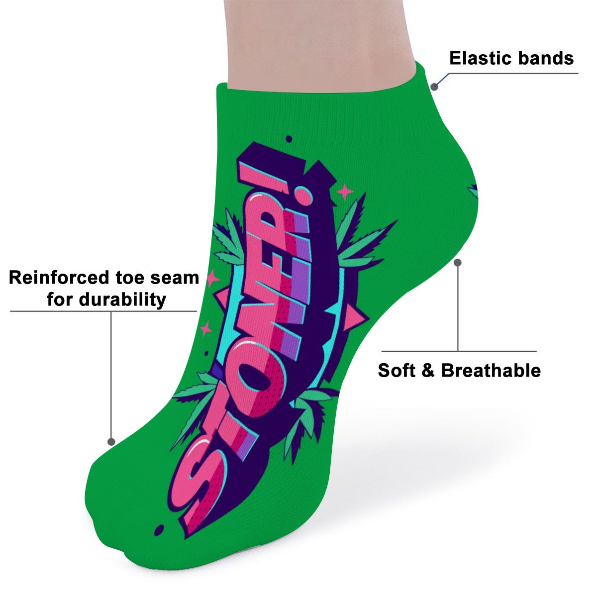 Stoner Ankle Socks Green
