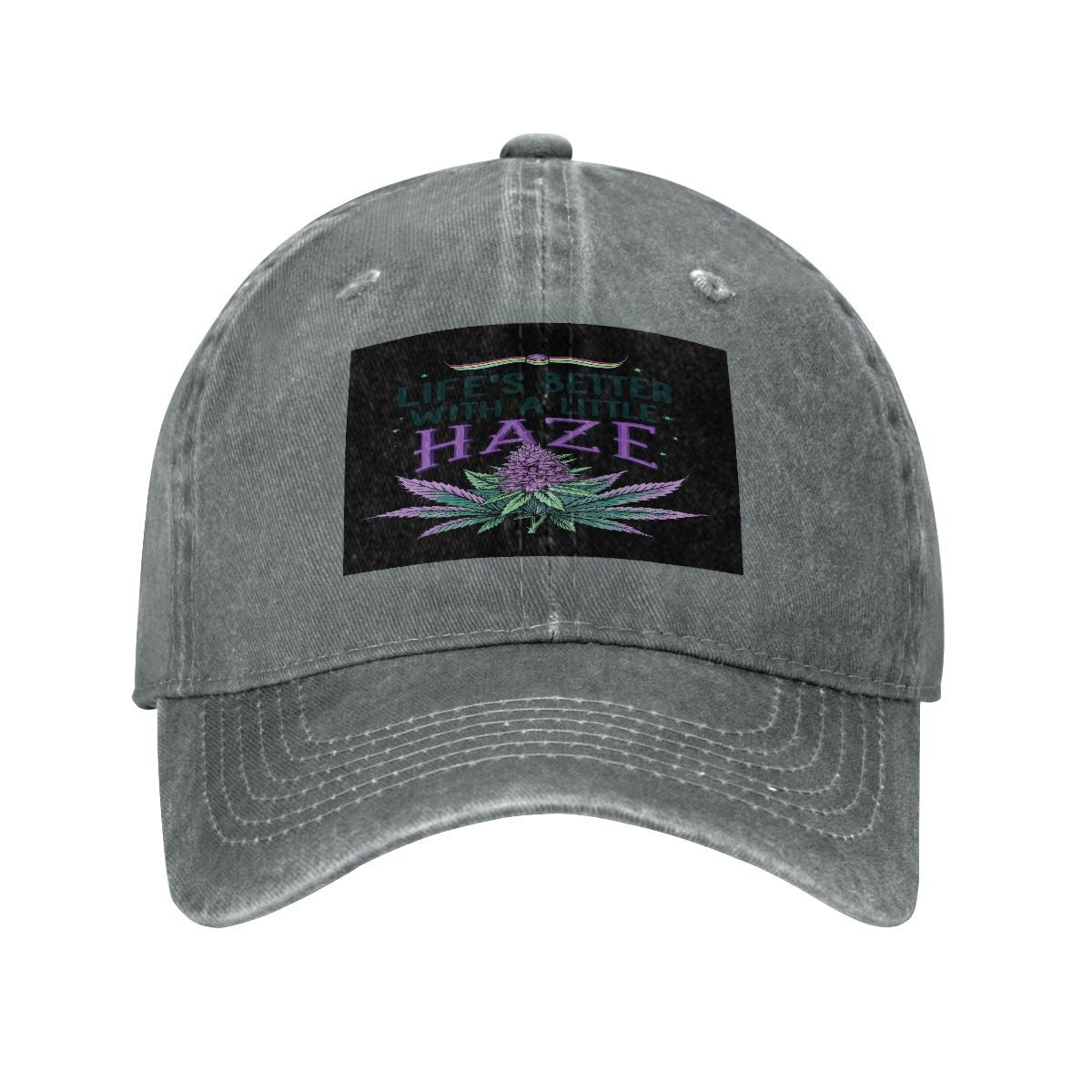 Purple Haze Washed Denim Baseball Cap