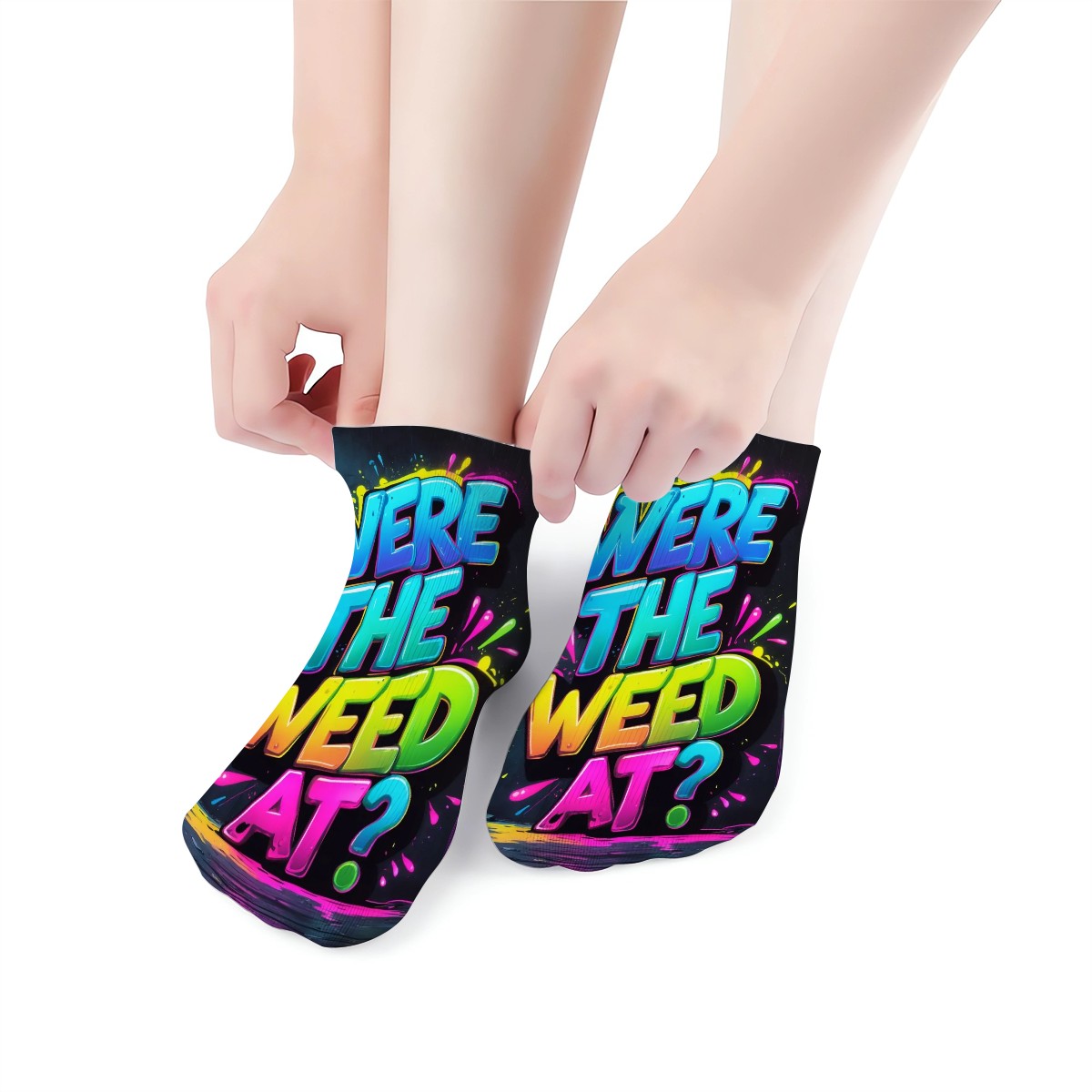 Were The Weed At? Ankle Socks
