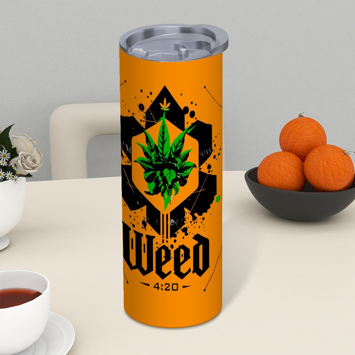 Yellow Weed Tumbler