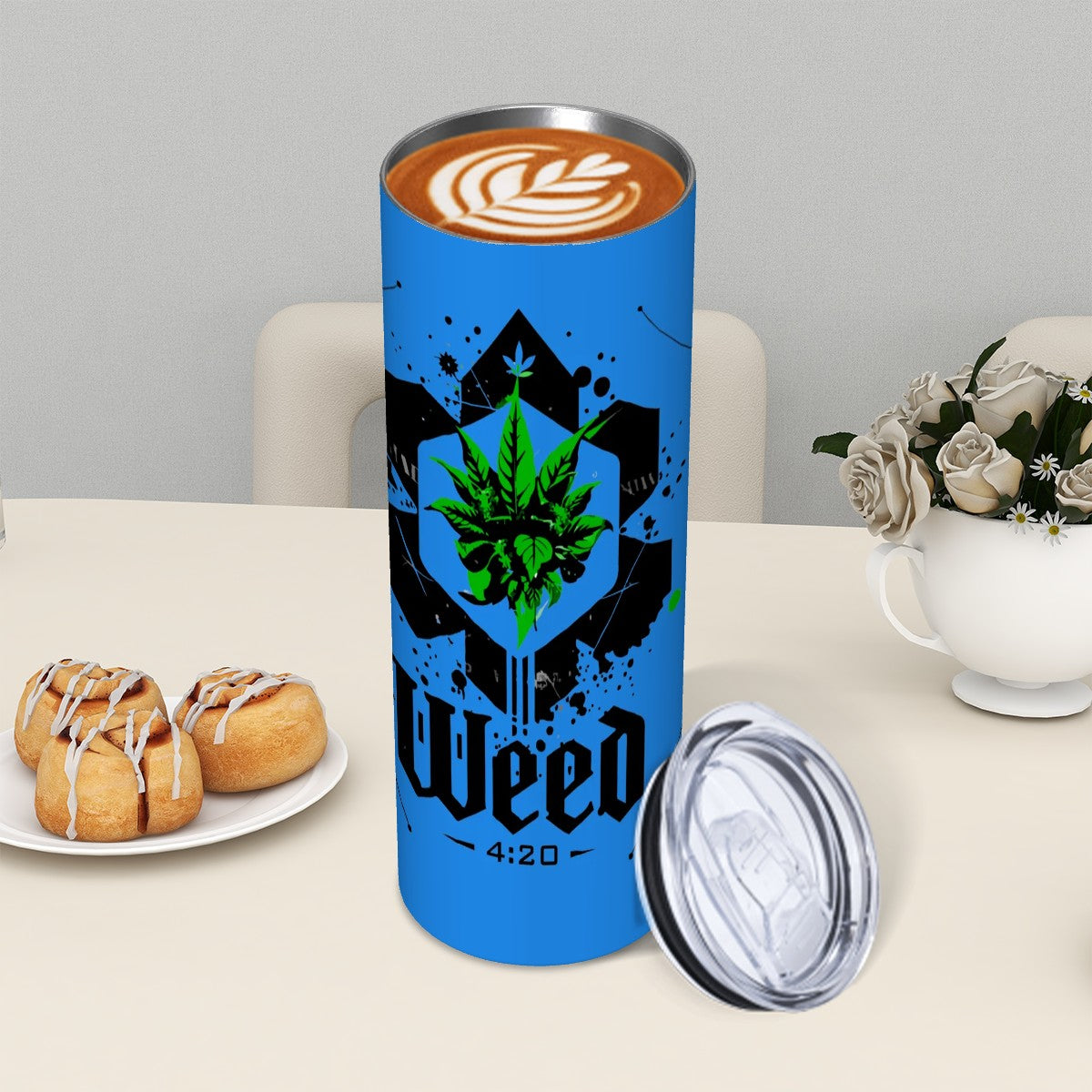 Blue Weed Tumbler