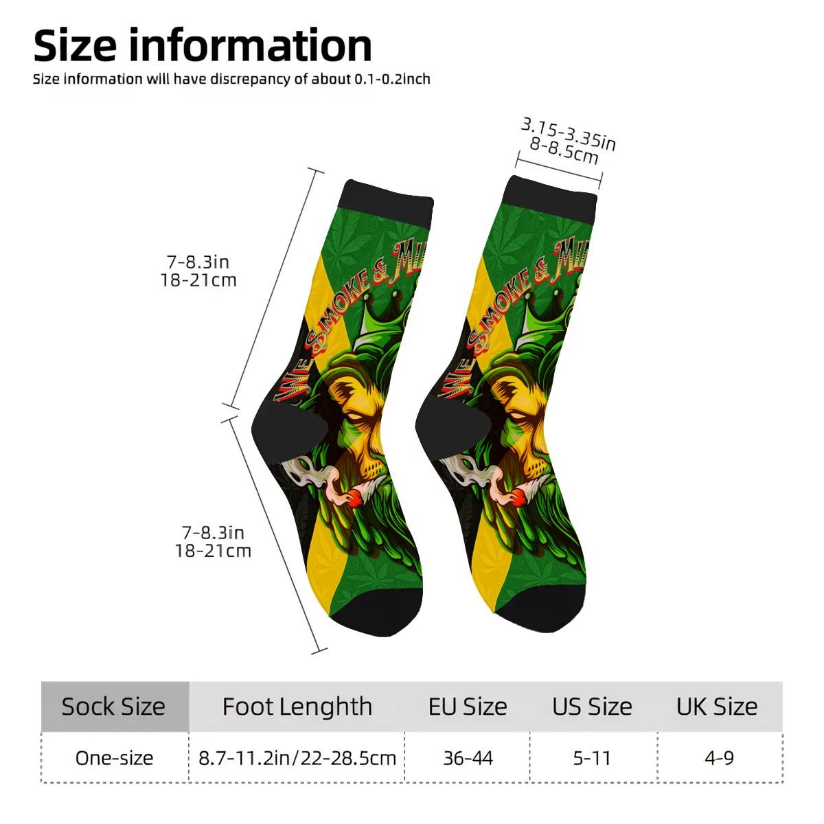 Jamaican We Mind Our Business Crew Socks