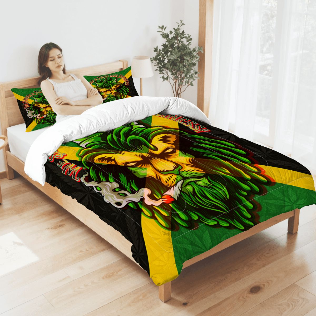 Jamaican We Mind Our Business Full Comforter Set