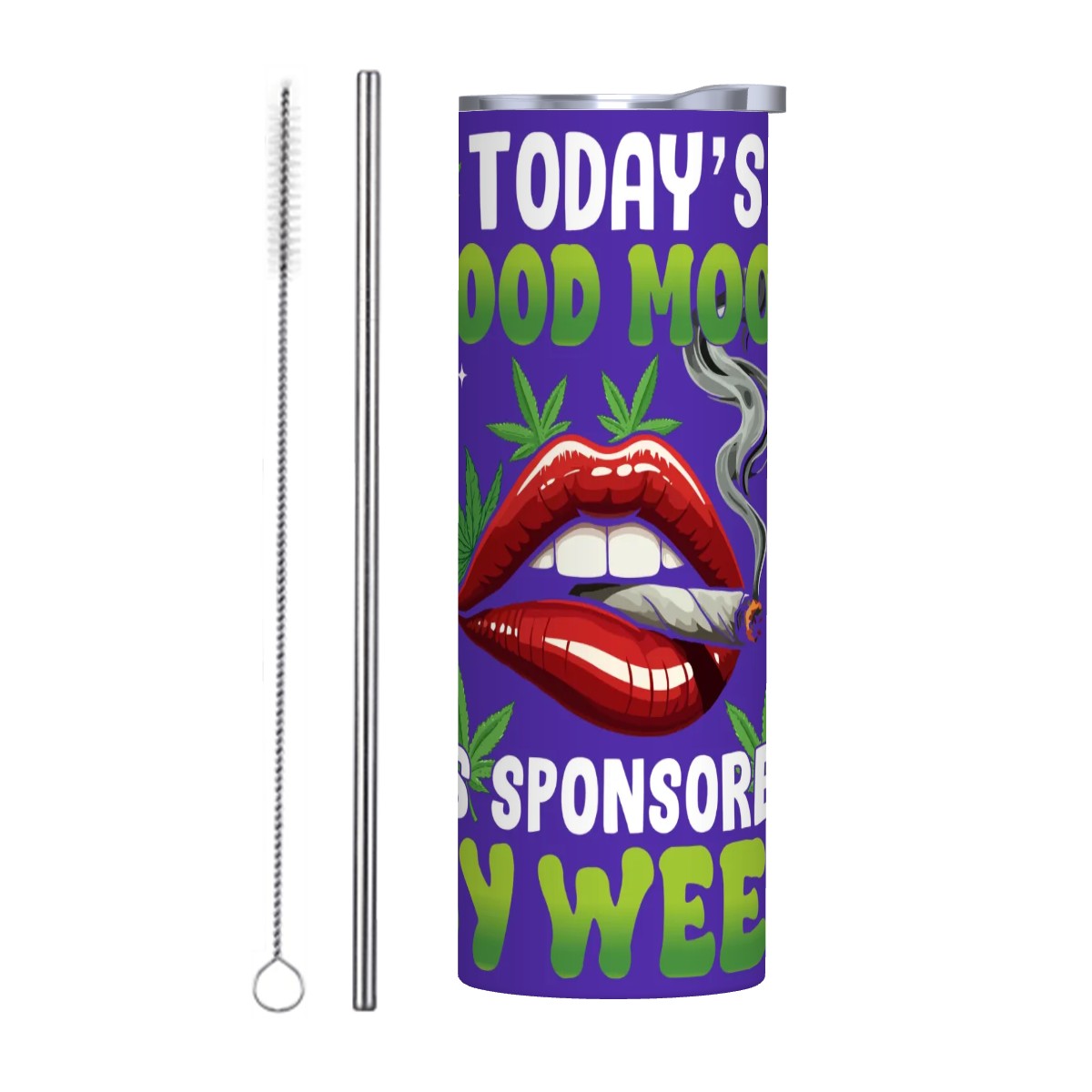 Purple todays good mood is sponsored by weed