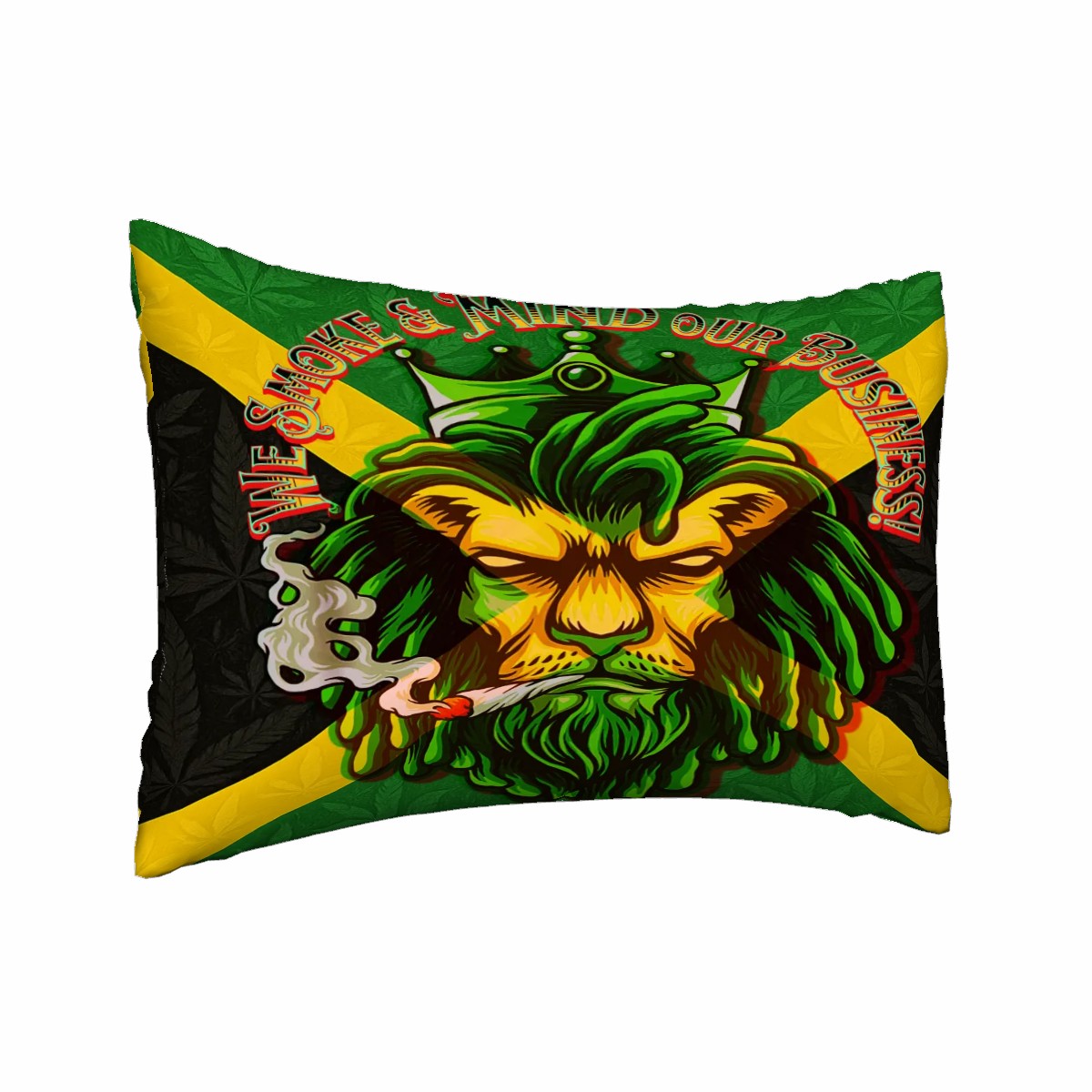 Jamaican Woman I mind My business Satin Pillowcase with Hidden Zipper