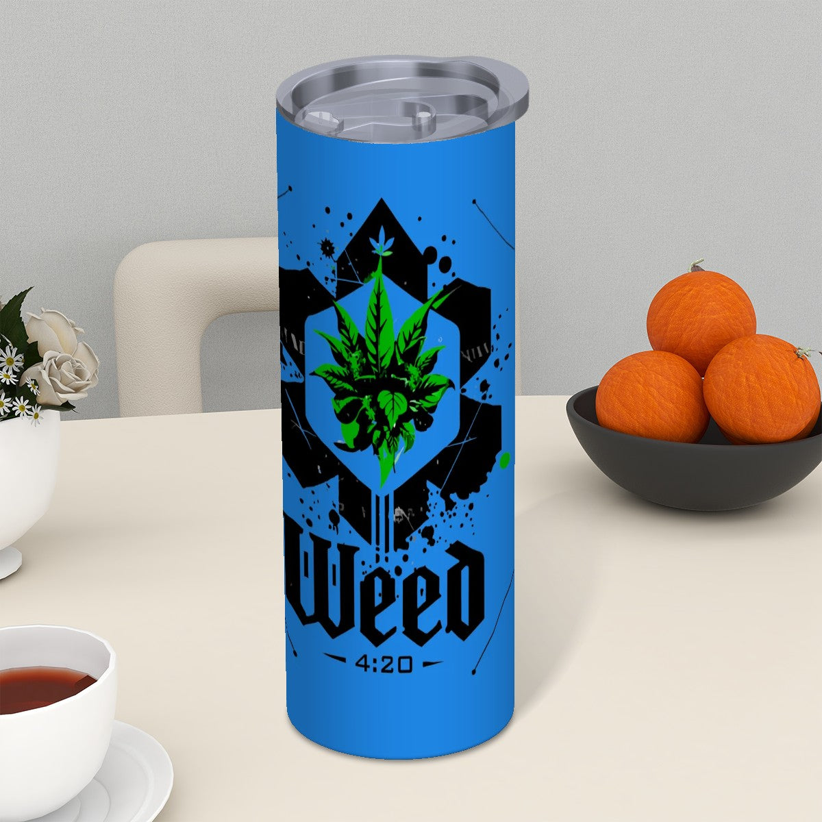 Blue Weed Tumbler