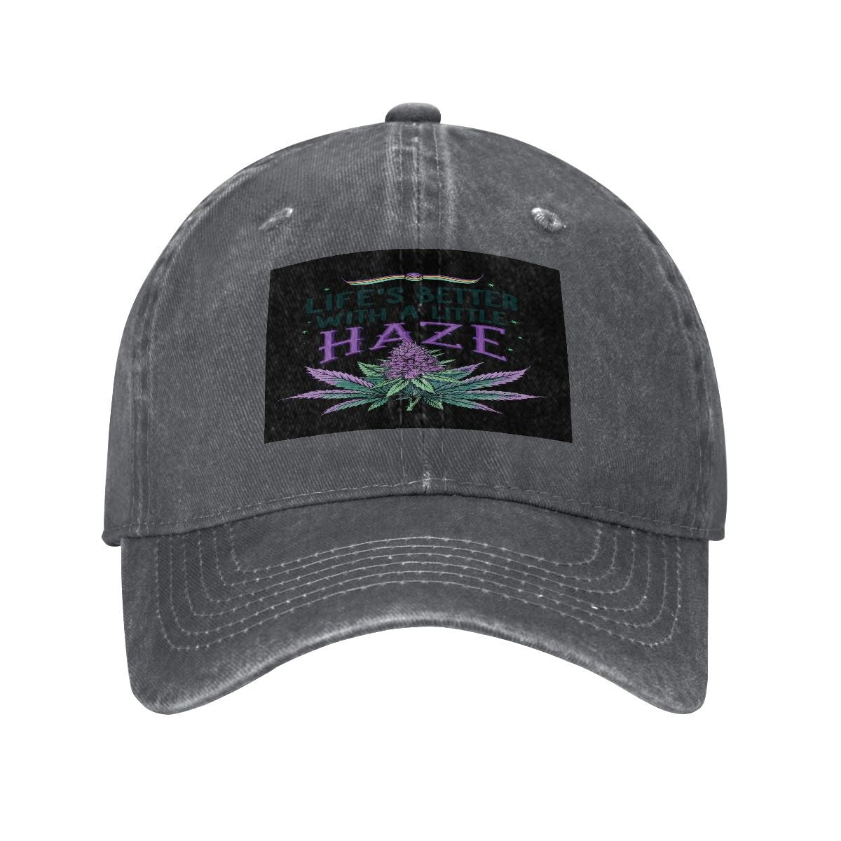 Purple Haze Washed Denim Baseball Cap