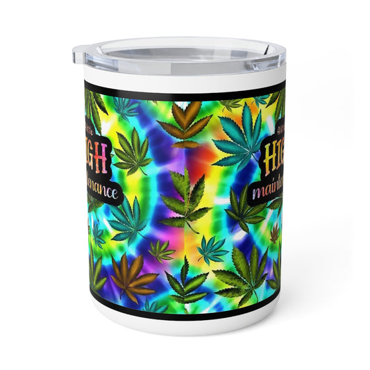 Colorful High Maintenance Insulated Coffee Mug | 10oz | Perfect for Coffee Lovers