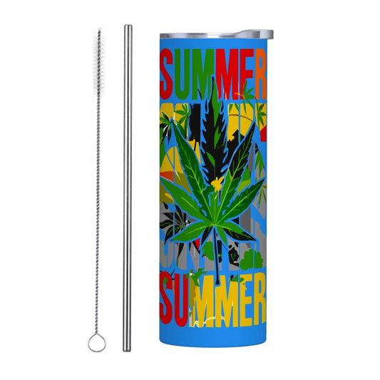 Blue Summer Time Tumblers