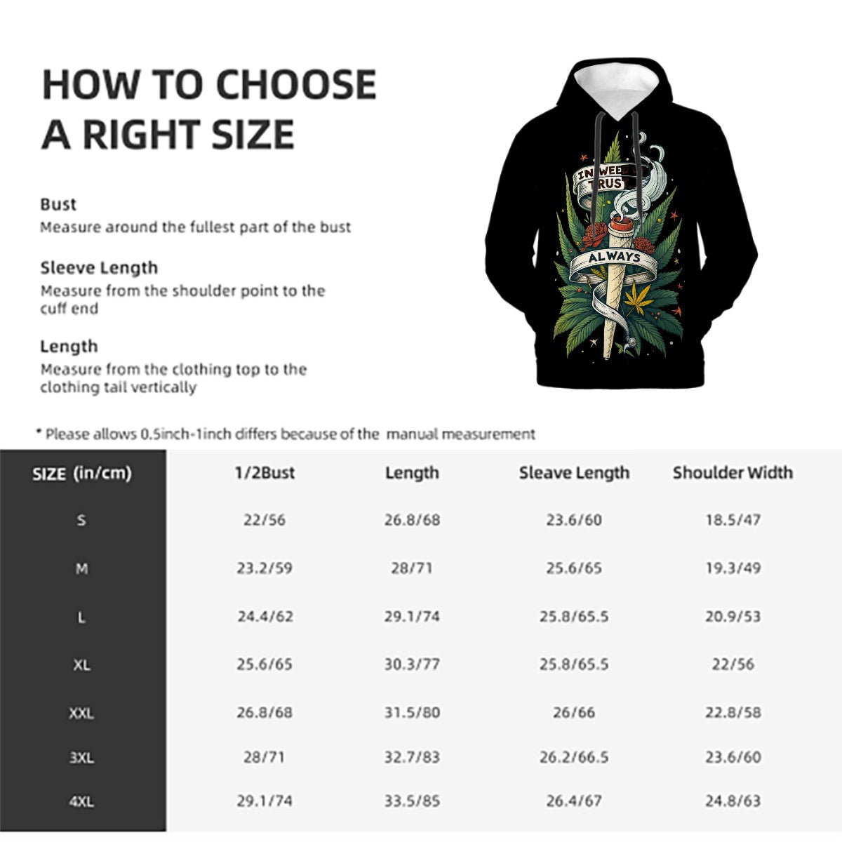 Mens Hoodie with Pockets Black