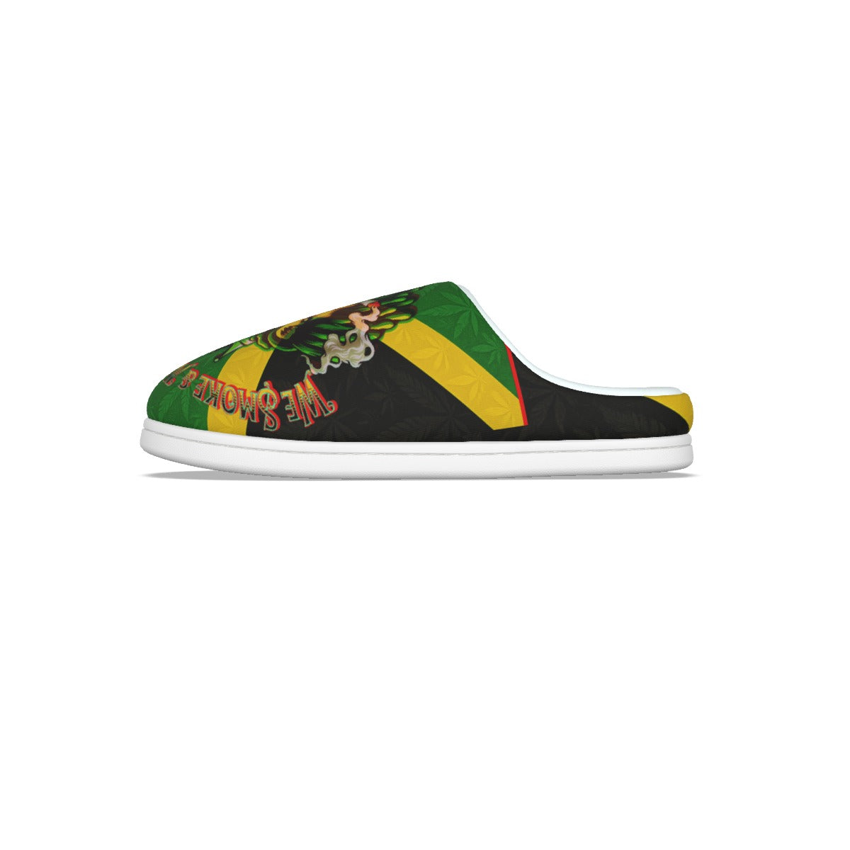 Jamaican We Mind Our Business Men's Plush Slippers