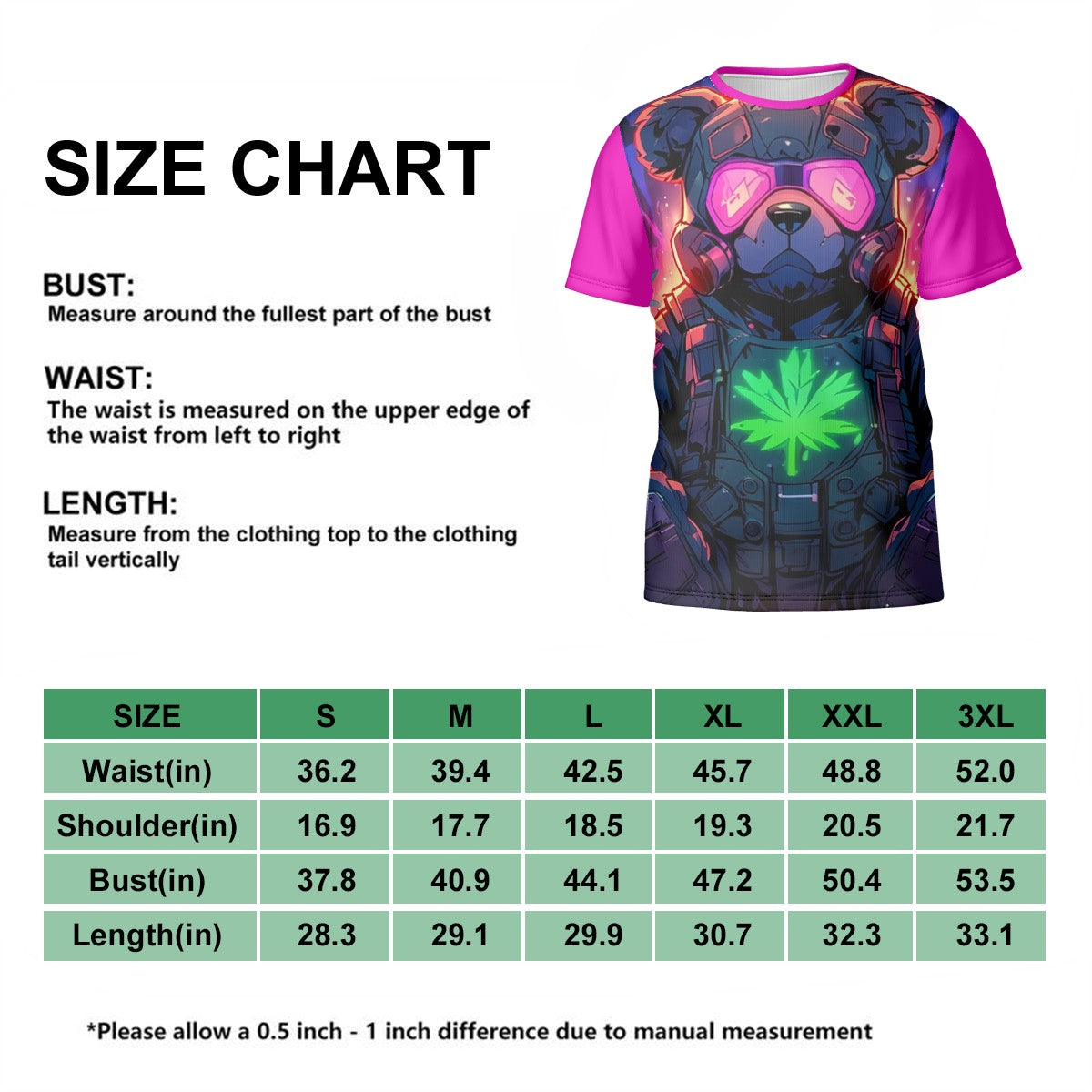 Men's Short Sleeve Cannia Bear