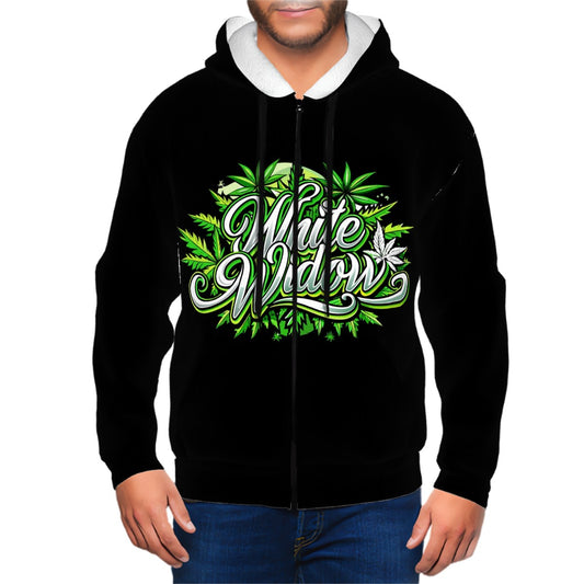 Men's Zip Up Hoodie Black