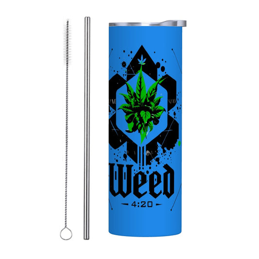 Blue Weed Tumbler