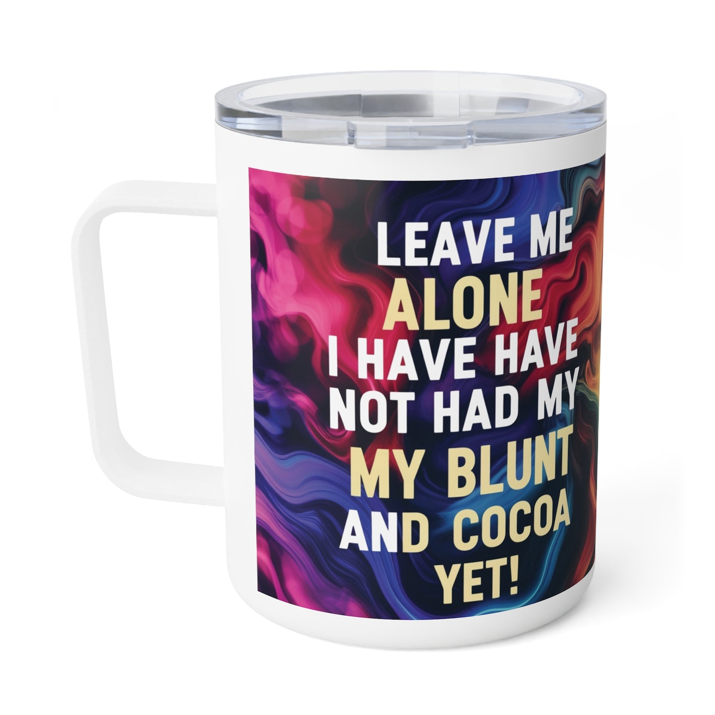 Vibrant Insulated Coffee Mug for Cocoa Lovers - 10oz