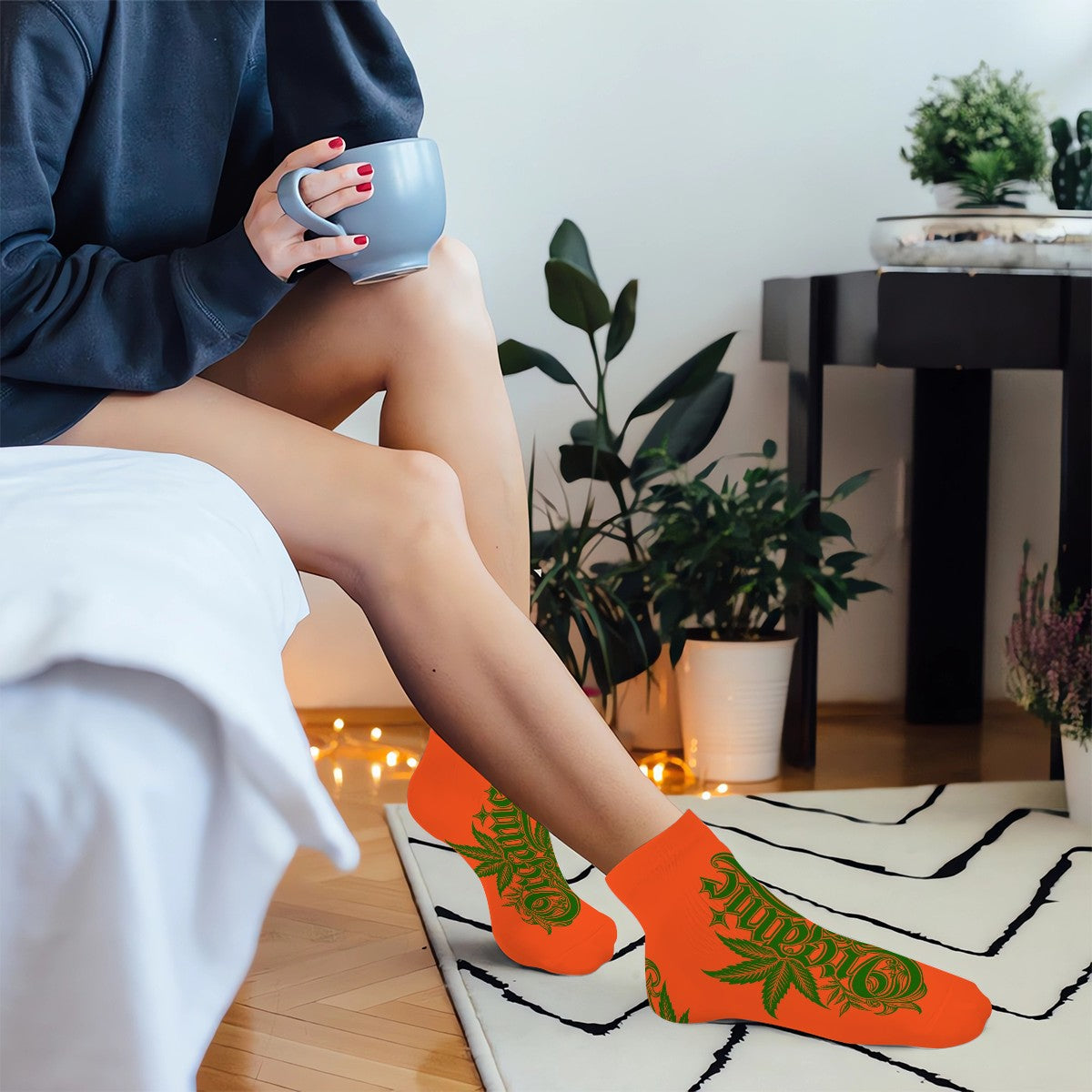 Its Organic Ankle Socks Orange