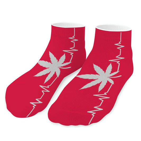 Red My Heart Beat Socks