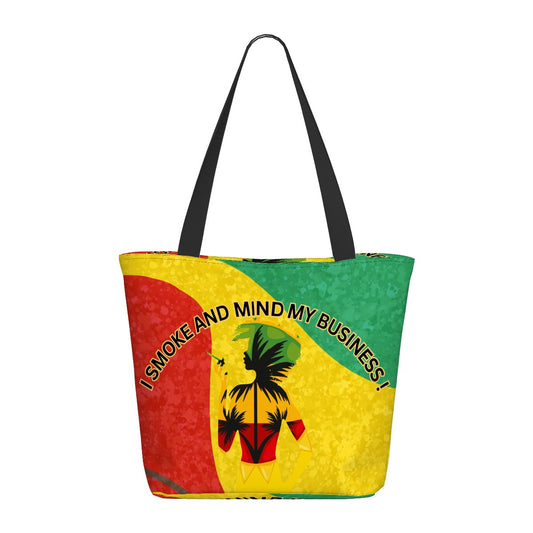 Women Shopping Bags We Smoke And Mind My Business Shopping Bag