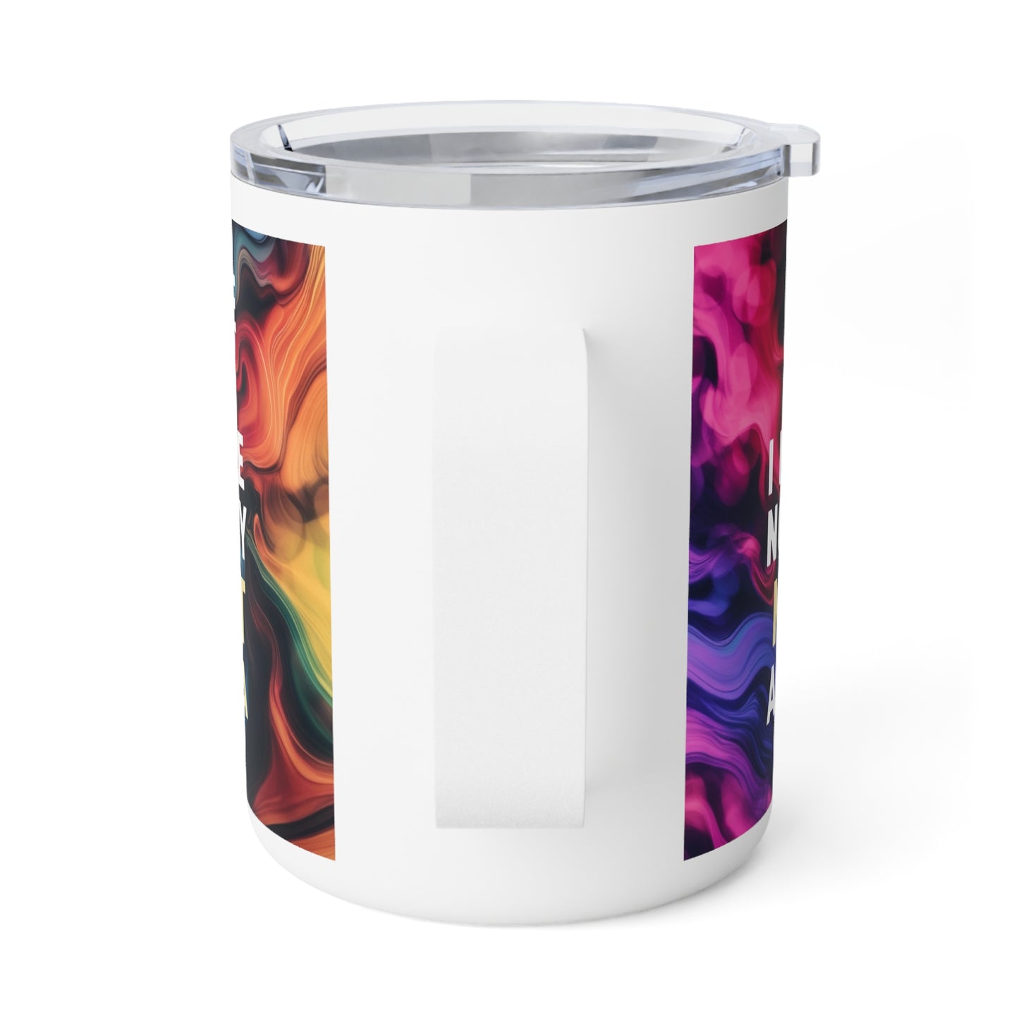 Colorful Insulated Coffee Mug | Leave Me Alone - Perfect for Cocoa Lovers
