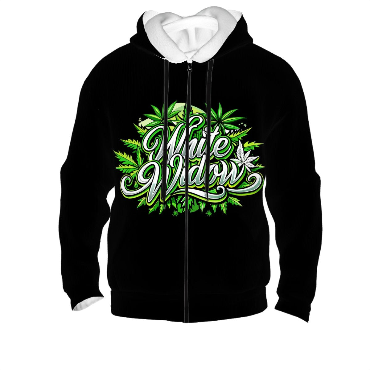 Men's Zip Up Hoodie Black