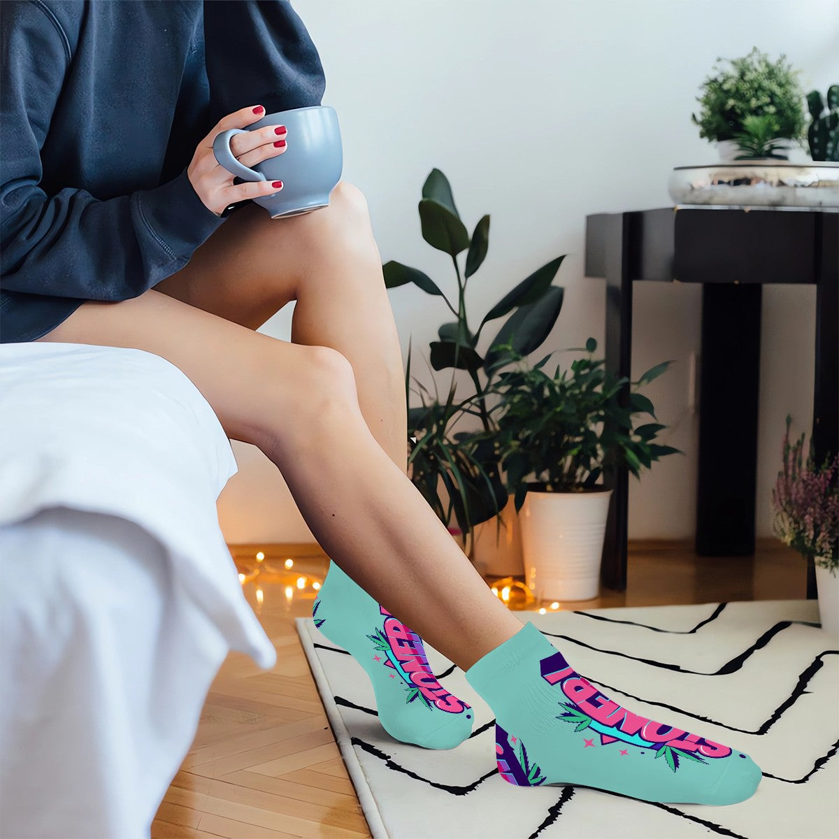 Light Blue Ankle Socks