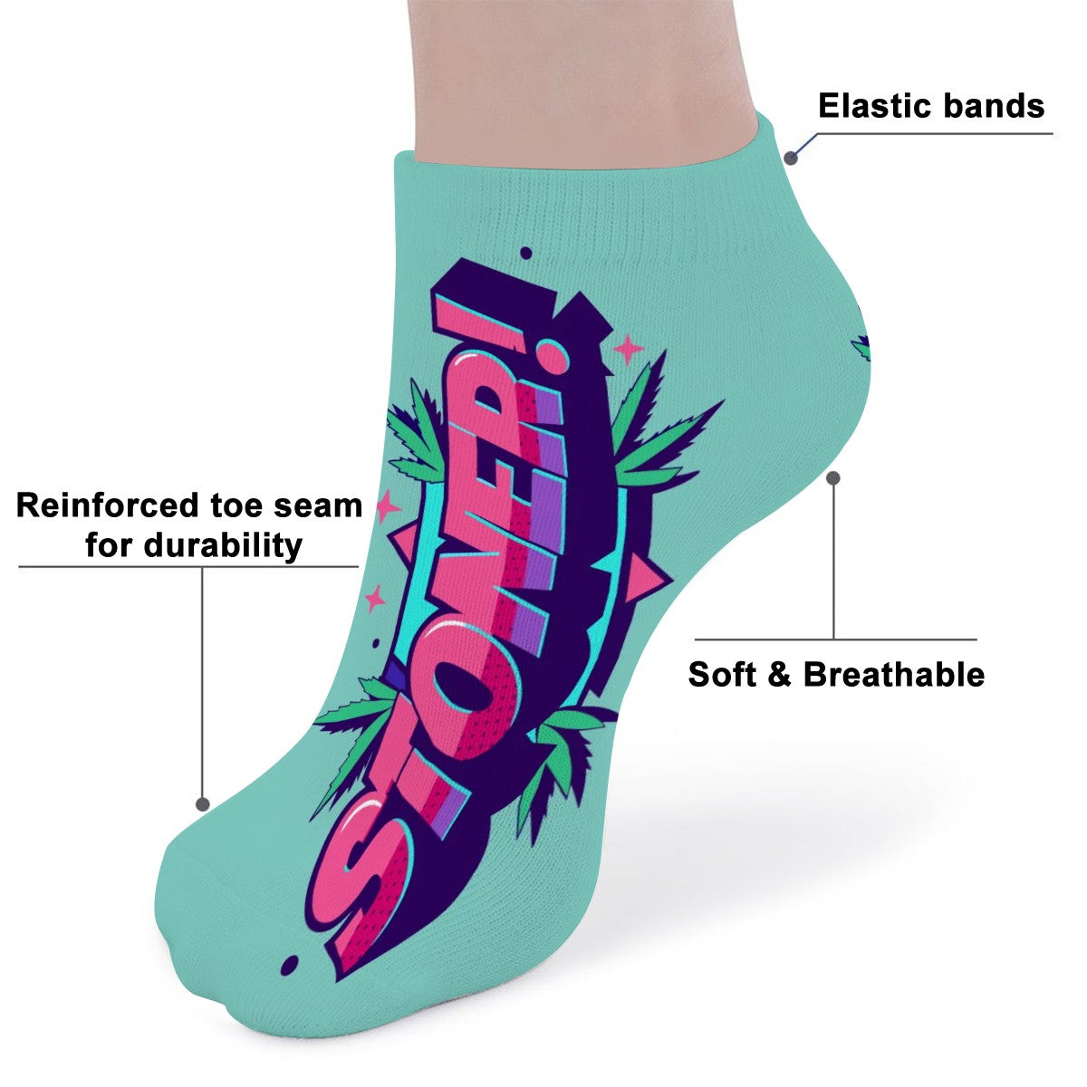 Light Blue Ankle Socks