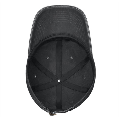 Men Jamaican I Mind My Business Unisex Washed Denim Baseball Cap - Breathable Comfort With Sweatband And Buckle - Cannabis Creations