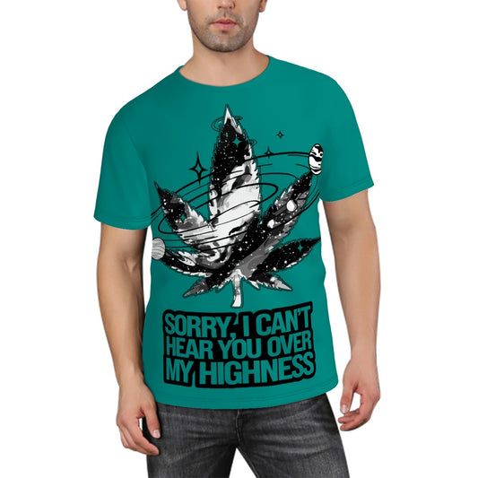 Men's Short Sleeve T Shirt Green Sorry I Can't Hear you