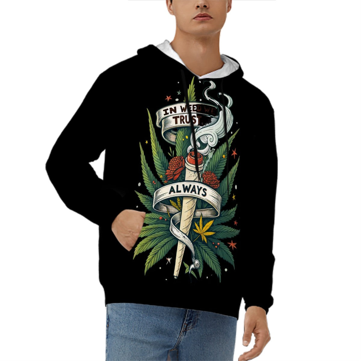 Mens Hoodie with Pockets Black