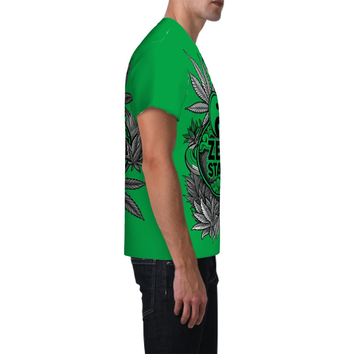 Men's Short Sleeve T Shirt Green Zen State