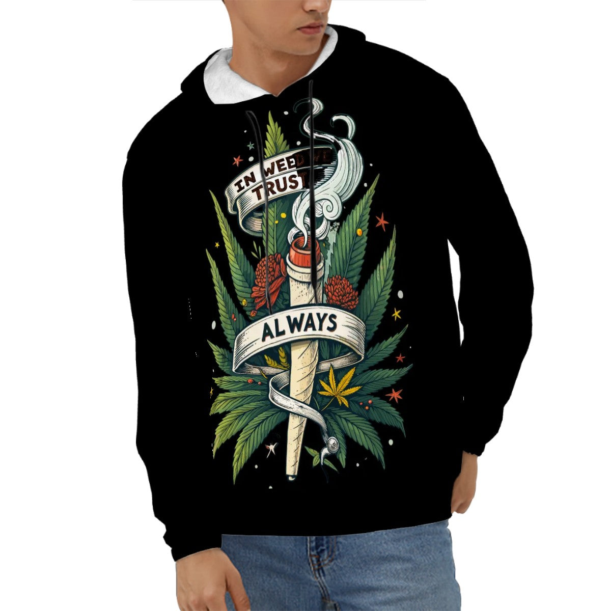 Mens Hoodie with Pockets Black