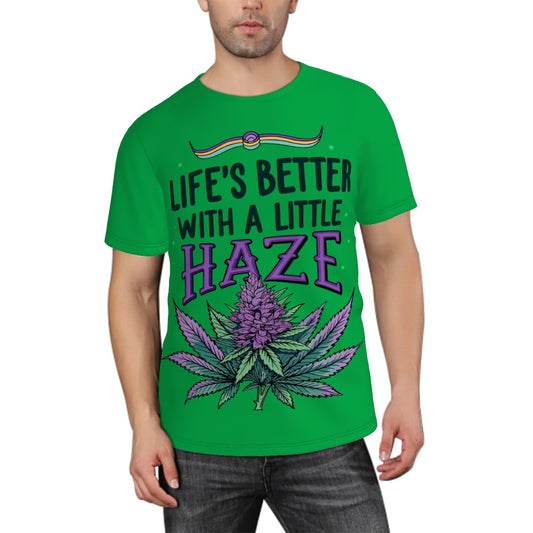 Men's Short Sleeve T Shirt Live Better Green