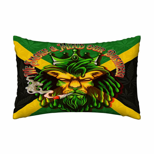Jamaican Woman I mind My business Satin Pillowcase with Hidden Zipper